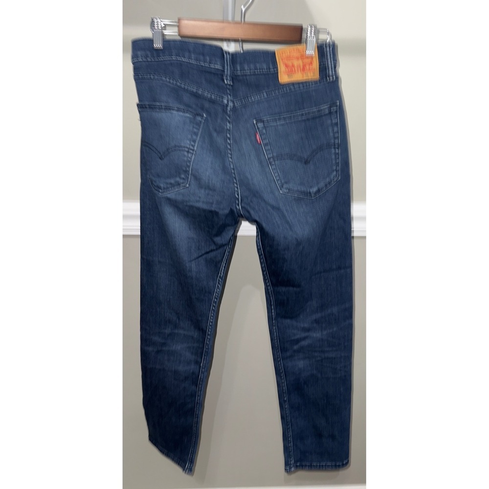 Levi's 502 Jeans W31 L30 Dark Wash Denim Tapered Leg 5 Pocket Zip Fly